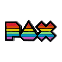 PAX Rainbow Pronouns Logo