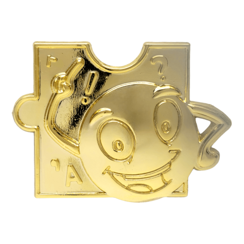 Gold Mr. Period Puzzle Piece