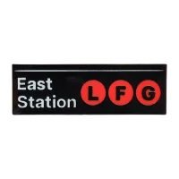 East 2025 Station Sign