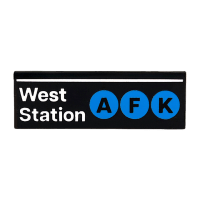West 2025 Station Sign