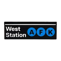 West 2025 Station Sign